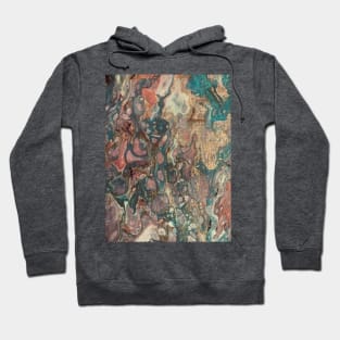 Autumn acrylic fluid paint Hoodie